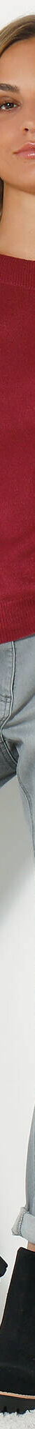Pull col bateau manches 3/4, toucher doux (prune) Pull col bateau manches 3/4, toucher doux (prune)